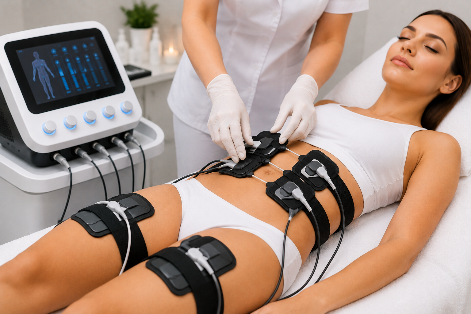 EMS muscle stimulation treatment