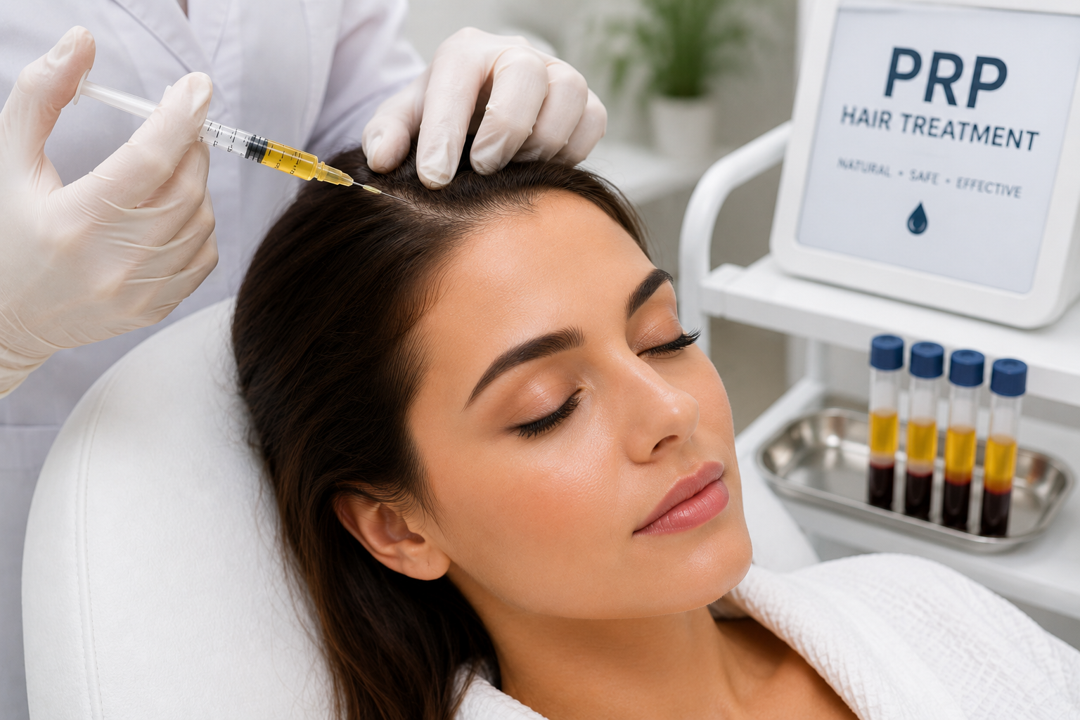 PRP hair restoration treatment