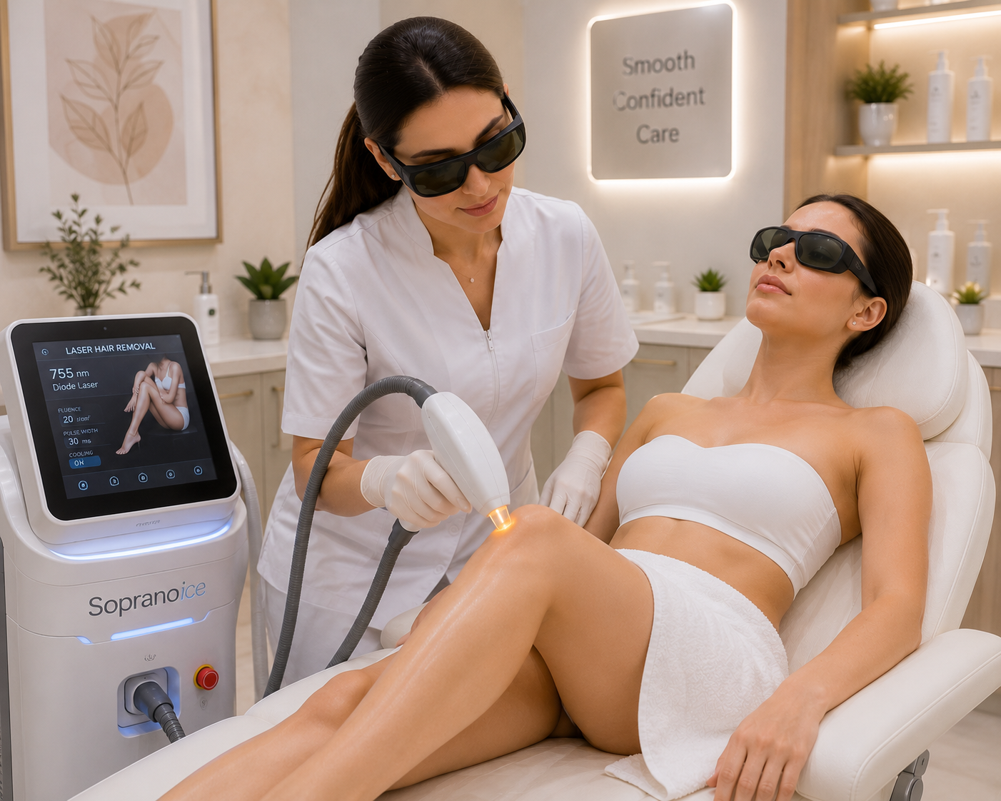 Laser skin resurfacing treatment