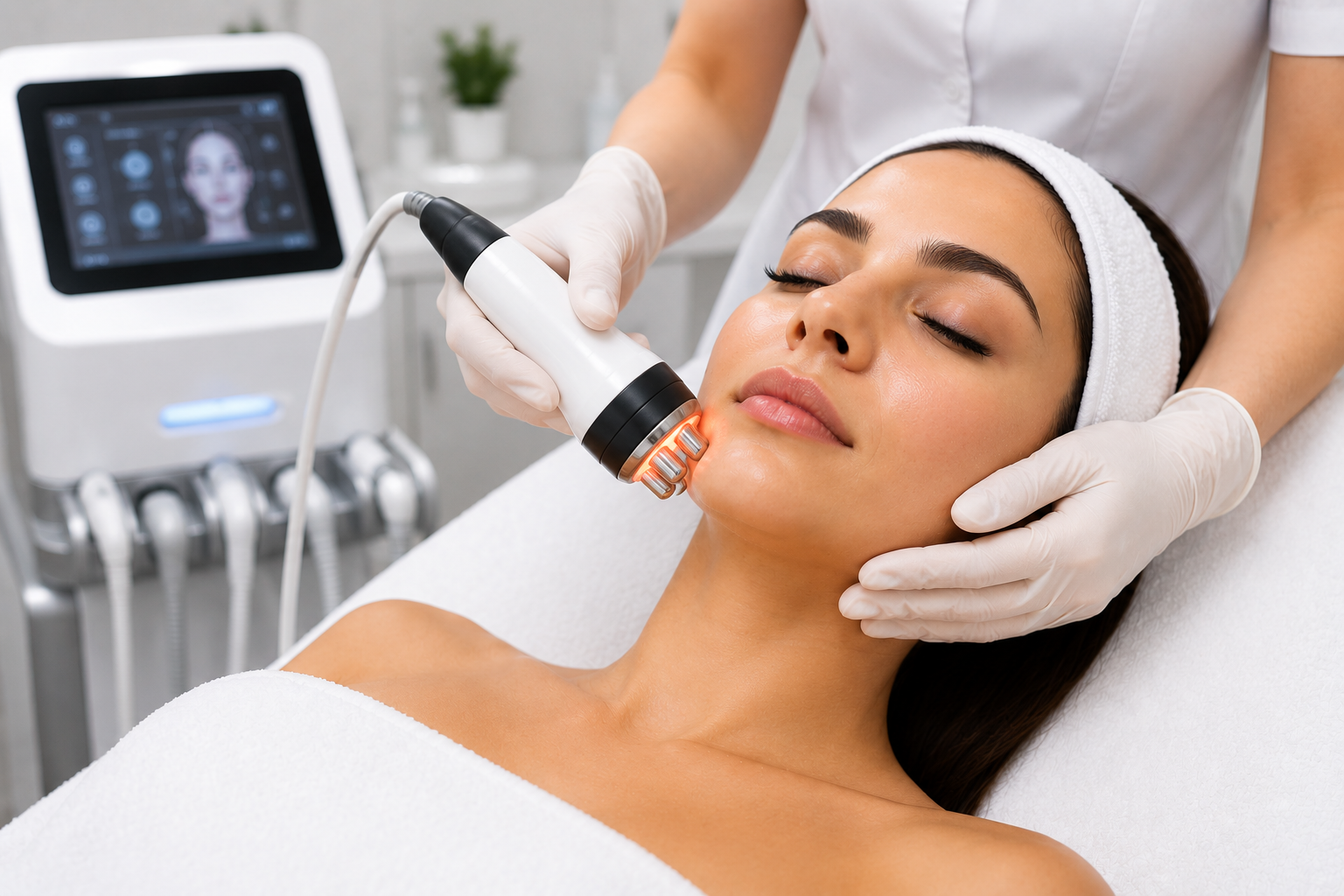 Radiofrequency skin tightening